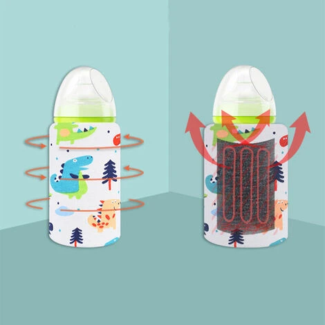 Portable USB Baby Bottle Warmer Thermostat For Outdoor Family Travel (Cat) - Image 3