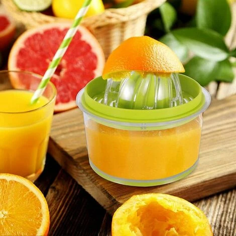 Manual Citrus Squeezer Lemon Squeezer, 4 In 1 Citrus Squeezer Manual Orange Squeezer, Orange Squeezer With 400ml Container, Plastic Lemon Squeezer, Citrus Squeezer, Citrus And Fruit Squeezer, Multi-Wa - Image 5