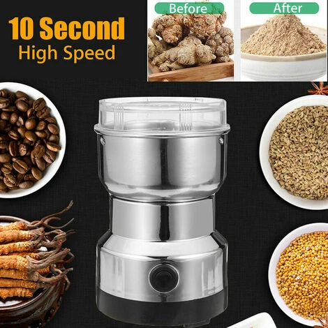 150W Electric Coffee Grinder, Grinder For Flax Seeds, Nuts, Pepper, Spices, Coffee Seeds And Others With Stainless Steel Blades - Image 2