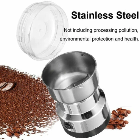 150W Electric Coffee Grinder, Grinder For Flax Seeds, Nuts, Pepper, Spices, Coffee Seeds And Others With Stainless Steel Blades - Image 3