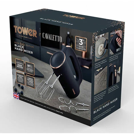 Tower Cavaletto Hand Mixer Black - Image 2