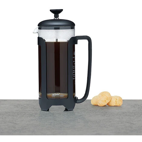 Le Xpress Matt Black 8 Cup Cafetiere - Image 2