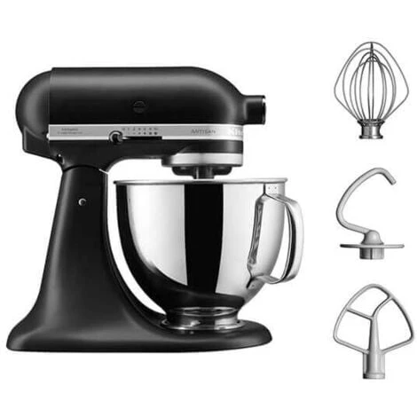 KitchenAid Artisan Mixer 125 Matte Black With Free Gift - Image 2