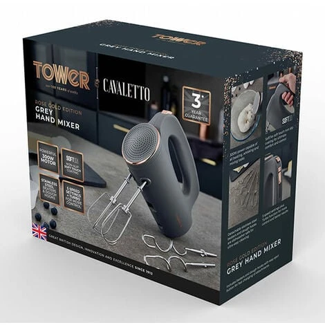 Tower Cavaletto Hand Mixer Grey - Image 2