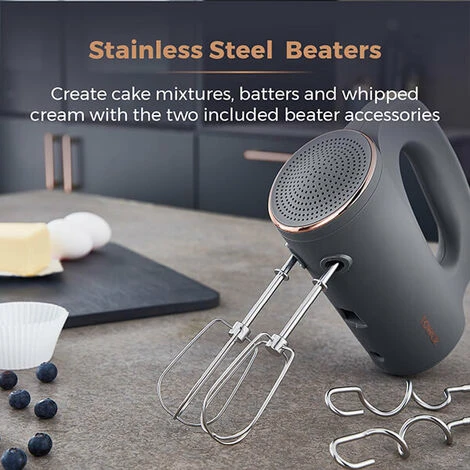 Tower Cavaletto Hand Mixer Grey - Image 4