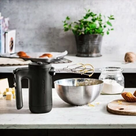 KitchenAid Matte Black Cordless Hand Mixer - Image 4