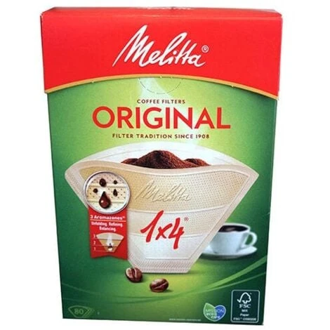 Melitta Original Coffee Filters 1x4 Pack Of 80