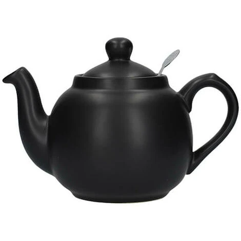 London Pottery Farmhouse Filter 2 Cup Teapot Matt Black