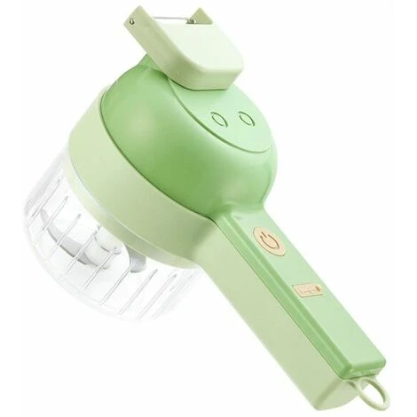 Hand Blender Electric Garlic Cutter Cordless Food Adder Green