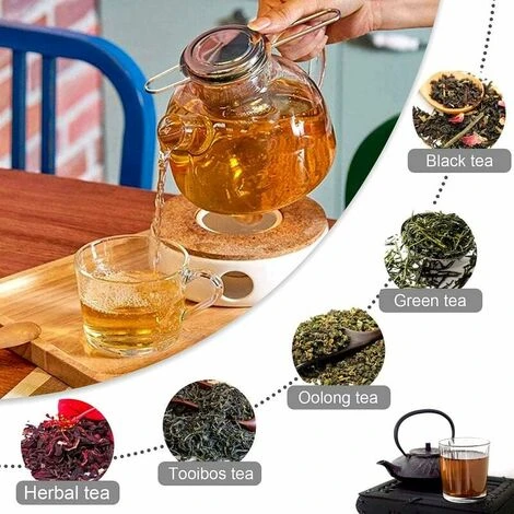 Tea Filter, Stainless Steel Tea Strainer, Tea Strainer, Tea Infuser Tea Strainer With Lid, Fine Hole Tea Filter, Foldable Handle Design Suitable For Cups/Teapot - Image 4
