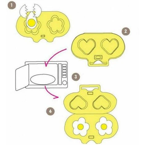 Microwave Egg Poacher Creative Kitchen Utensil 1pc - Image 2