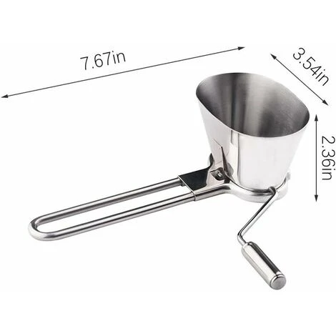 Manual Stainless Steel Rotary Mint Mill Parsley Cutter Vegetable Chopper Grater Kitchen Tool - Image 2