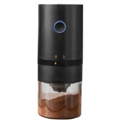 Portable Electric Coffee Grinder, Rechargeable Compact Grinder, Adjustable Ceramic Cone Grinder, Fine Grind, Perfect For On The Go