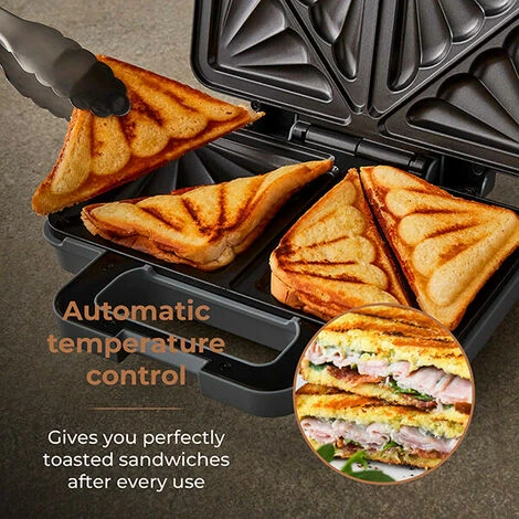Tower Cavaletto Sandwich Maker Grey - Image 4