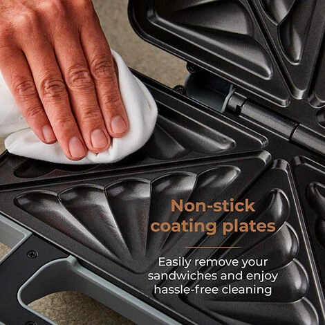 Tower Cavaletto Sandwich Maker Grey - Image 5