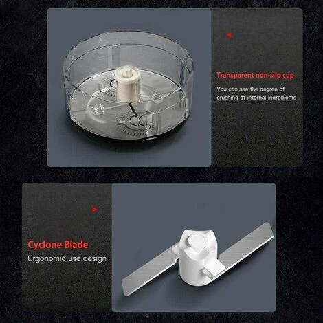 Mini Manual Vegetable Chopper Garlic Chopper Vegetable Chopper With Bowl Food Supplement Puree Machine - Image 4