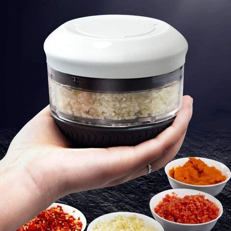 Mini Manual Vegetable Chopper Garlic Chopper Vegetable Chopper With Bowl Food Supplement Puree Machine - Image 5