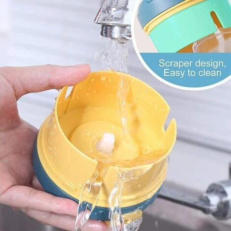 Pieces Manual Chopper, Kitchen Chopper, Vegetable Chopper, Garlic Chopper, Mini Chopper, Fruit Vegetable Chopper, Onion Chopper, For Vegetable, Fruit, Onion, Garlic (Yellow Blue) - Image 4