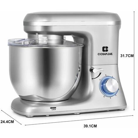 Pro Electric Food Stand Mixer Tilt-Head 6 Speed Stainless Steel Bowl 1400W,7L - Image 5
