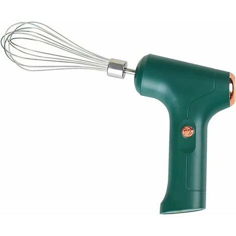Electric Hand Whisk Wireless Electric Egg Beater Household Charging Hand Egg Beater Small Whisk Stir Egg White Cream Cooking Convenient To Use (color : Green)