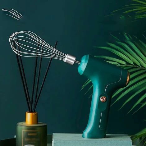Electric Hand Whisk Wireless Electric Egg Beater Household Charging Hand Egg Beater Small Whisk Stir Egg White Cream Cooking Convenient To Use (color : Green) - Image 4