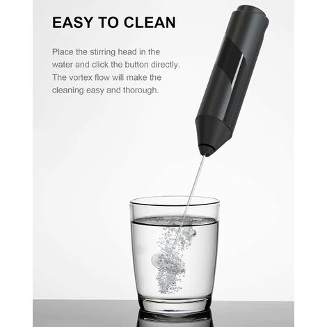 Handheld Milk Frother, Battery Powered Drink Mixer For Matcha Coffee, Portable Electric Whisk Drink Mixer Mini Foam Maker - Image 4