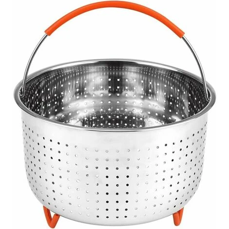 Stainless Steel Steamer Basket Instant Steamer Basket With Silicone Covered Handle Cooking Vegetables And Food