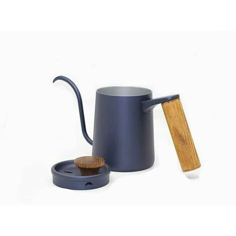 Coffee Pot Solid Wood Handle Fine Mouth Gooseneck Vertical Pot Drip Coffee Maker 350ml - Image 3