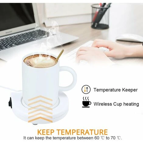 Unique USB White Portable Electronic Cup Warmer With Switch For Coffee And Milk - Image 3