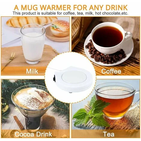 Unique USB White Portable Electronic Cup Warmer With Switch For Coffee And Milk - Image 5