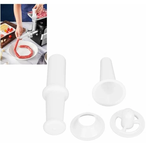 Food Pusher Sausage Filling Nozzle Kubbe Attachment Food Grade Quality Manual Sausage Maker Meat Stuffer Filler Universal - Image 3