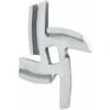 Chef Meat Grinder Blade Spare Part Stainless Steel Kitchen Food Meat Chopper Crusher Mincer Cutter Replacement For Electric Or Manual(Pack Of 2)(S)