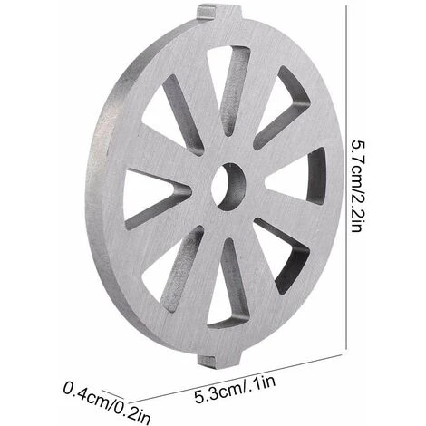 Mincer Cutting Plate Alloy Meat Grinder Crusher Mincer Plate Disc Knife 7mm Hole Household Guaranteed Quality Plate Disc Machinery Kitchen Appliances Parts Silver - Image 2
