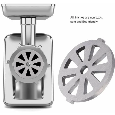 Mincer Cutting Plate Alloy Meat Grinder Crusher Mincer Plate Disc Knife 7mm Hole Household Guaranteed Quality Plate Disc Machinery Kitchen Appliances Parts Silver - Image 3