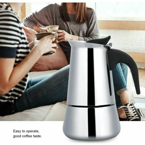 Moka Espresso Pouring Machine Home Office (100ml) - Portable Moka Pot Coffee Maker - Image 3