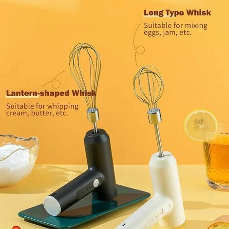 3 Speed Whisk Cordless Vertical Hand Beater With Egg Separator For Cooking Cake Egg CustardElectric Egg Beater With Two Wire Beaters Food Beater2 - Image 5