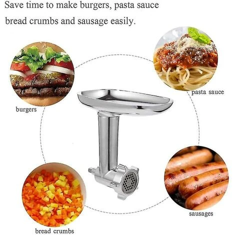 Meat Grinder Compatible For Kitchenaid Accessories Sausage Stuffer Pipes With 4 Discs - Extension Accessories For Craftsman - Image 3