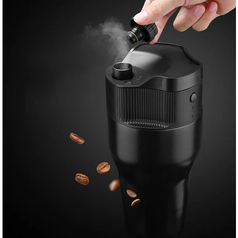 Rechargeable Portable Espresso Machine: Travel Portafilter Portable Coffee Machine Automatic Coffee Capsule Maker One Button Operation BPA Free For Travel, Home, Office - Image 4