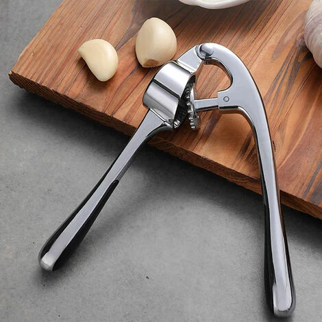 Livingandhome Set Of 3 Garlic Press With Roller Peeler And Brush