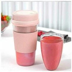 Multifunctional Portable Electric Juicer USB Smoothie Blender Blender Food Processor Electric Juicer Pink