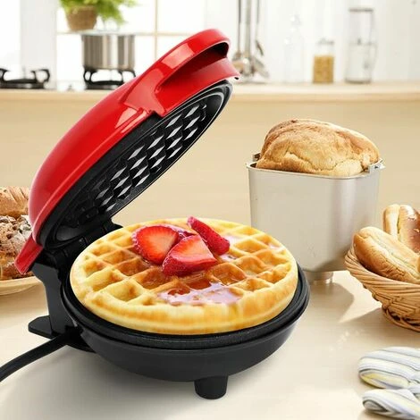 Waffle Iron Mini Waffles, Small Waffle Iron With Non-stick Coating For Classic Waffles, Waffle Iron Belgian Waffles For Children's Birthday Parties, Family Celebrations, Easter - Image 5