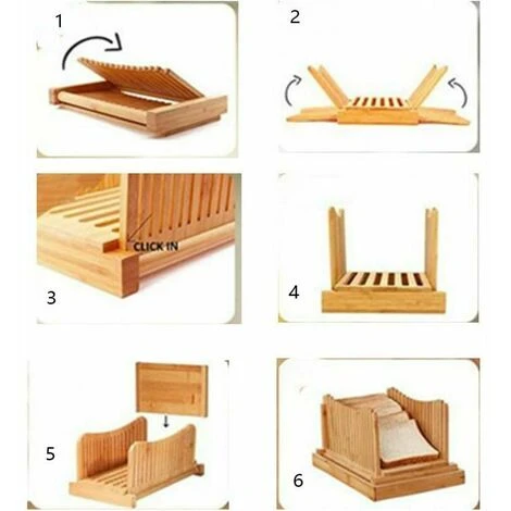 Bamboo Bread Slicer Machine For Home Baked Bread, Loaf, Loaf, Cake, Bagel, Toast - Image 3