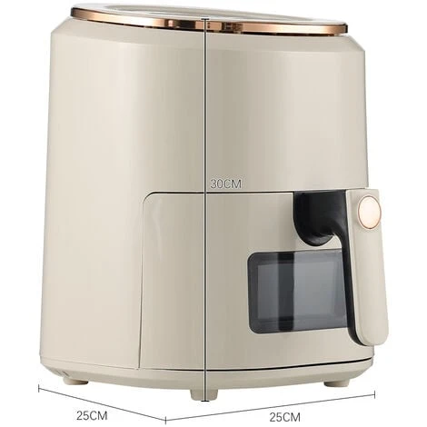 Livingandhome White 7.5L Digital Touchscreen Air Fryer - Image 5