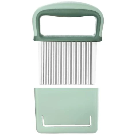 Potato Wave Knife,Metal Wave Cut Vegetable Wave Slicer With Handle And Protective Potato Slicer Tool