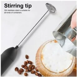 Electric Blender Whisk Kitchen Food Stirrer Coffee Cappuccino Creamer Whisk Blender -
