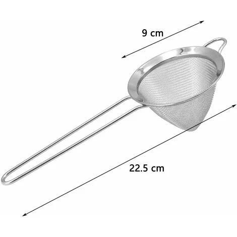 Conical Cocktail Strainer - Fine Cocktail Strainer, Cocktail Strainer, Professional Stainless Steel Fine Cocktail Strainer For Tool Bar Conical, Fine And Conical Mesh ZQYRLAR - Image 2