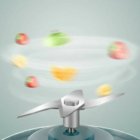 300ml USB Charging Cable, Cordless Blender, Portable Blender With Stainless Steel Blade (Pink) - Image 3