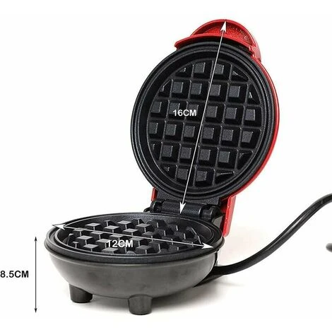 Waffle Maker, Mini Electric Waffle Maker Stainless Steel, Non-Stick Coating, Non-Slip Feet For Home Breakfast, Lunch, Or Personal Snacks - Image 2