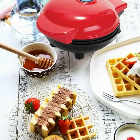 Waffle Maker, Mini Electric Waffle Maker Stainless Steel, Non-Stick Coating, Non-Slip Feet For Home Breakfast, Lunch, Or Personal Snacks - Image 3