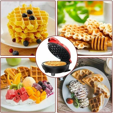 Waffle Maker, Mini Electric Waffle Maker Stainless Steel, Non-Stick Coating, Non-Slip Feet For Home Breakfast, Lunch, Or Personal Snacks - Image 5